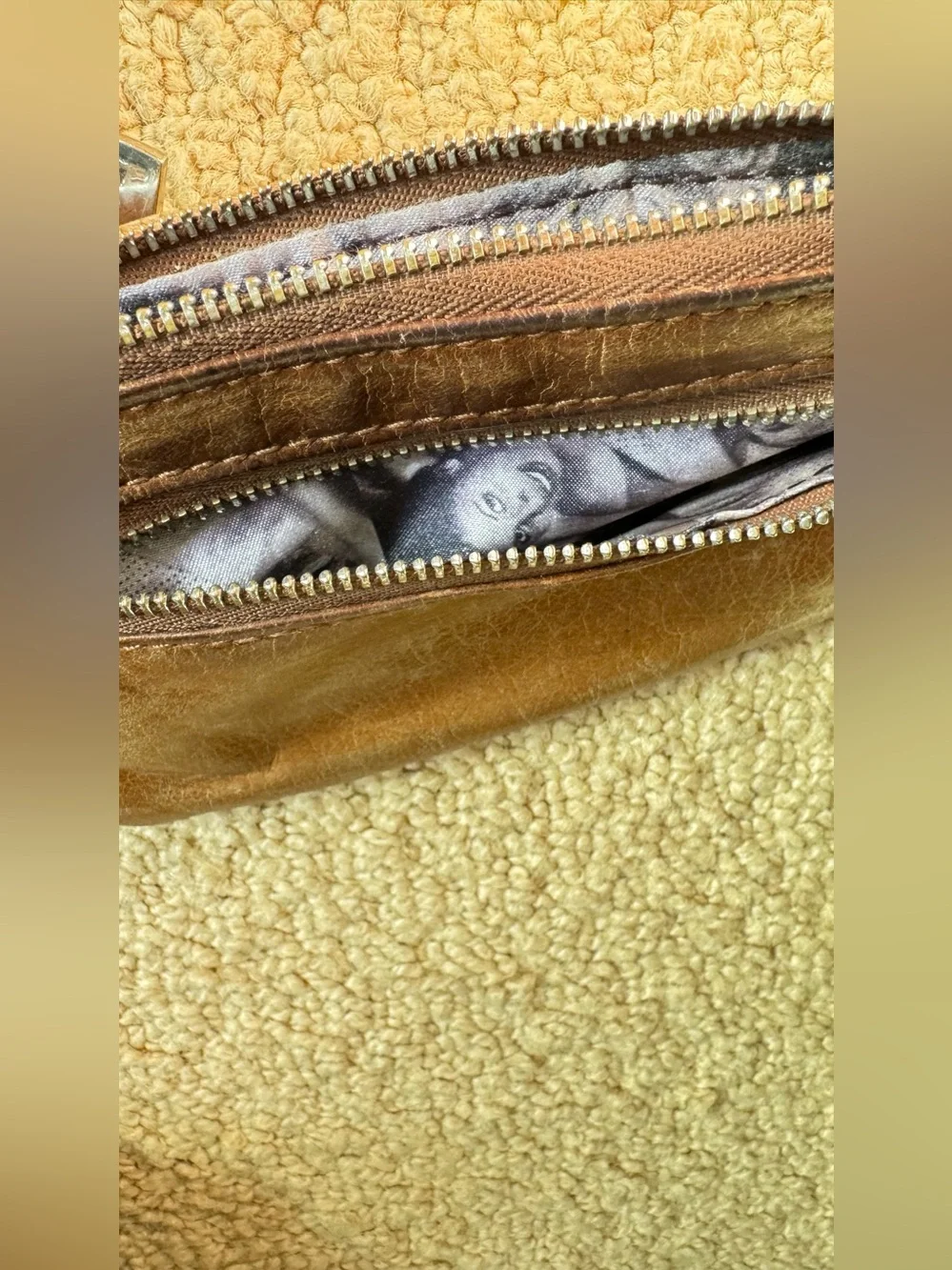 Junior Drake Tan Distressed Leather Shoulder Bag